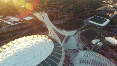 Montreal Hava görünümünü Stadyumu şehir