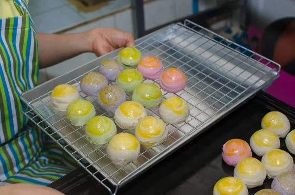 Pasticceria Cinese Vassoio Nel Forno — Foto Stock