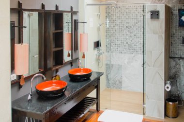Modern iç banyo duş