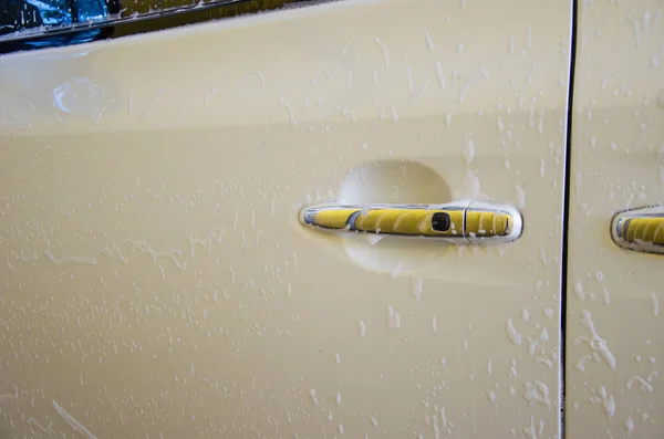 Car Wash Foam Car Wash — Stock Photo, Image