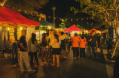 Festival gece Pazar turist bulanıklık.