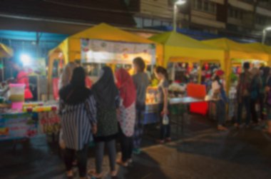 Festival gece Pazar turist bulanıklık.