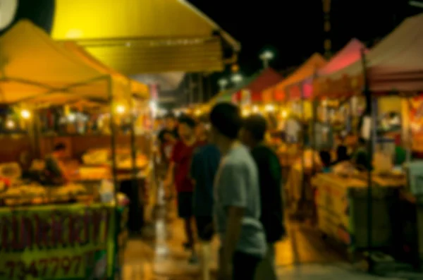 Festival Nacht Markt Toeristen Vervagen — Stockfoto