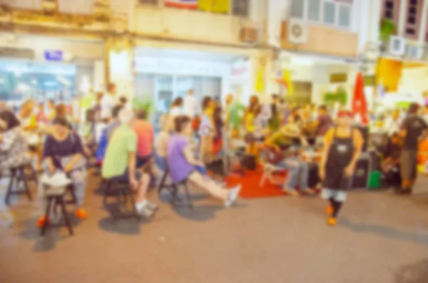 Rozmycie Festiwal Noc Rynku Turystów — Zdjęcie stockowe