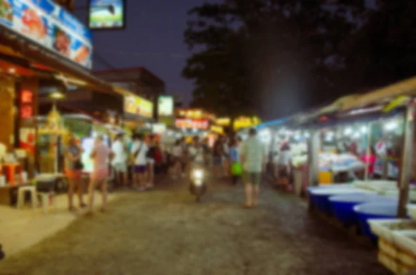 Rozmycie Festiwal Jedzenia Nocnego Targu Użycia Tle Mogą Być Używane — Zdjęcie stockowe