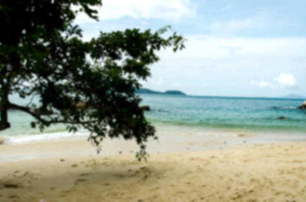 Blur Летний Тропический Пляж Абстрактный Фон Копирование Пространства — стоковое фото
