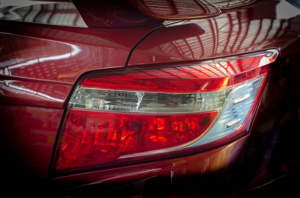 Задний Свет Красной Машины — стоковое фото