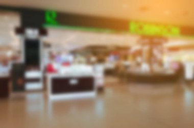 Bulanık insanlar alışveriş.