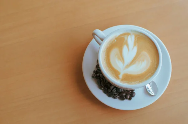 Koffiekopje Tafel — Stockfoto