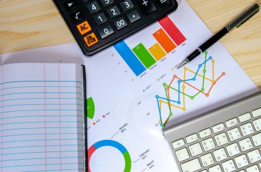 Kağıt belgeleri İş Dosyaları, Grafikler ve Analizler