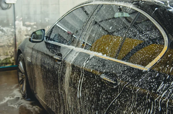 Espuma de lavagem de carro — Fotografia de Stock