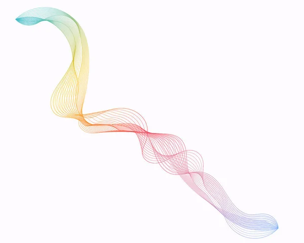 Abstrakte Linien wellen Farben — Stockvektor