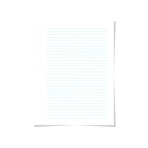 Libro de notas vector de papel — Archivo Imágenes Vectoriales