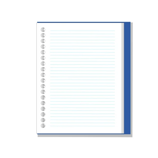 Note book paper vector — Stock Vector