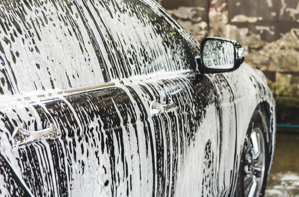 Burbujas de lavado de coche — Foto de Stock