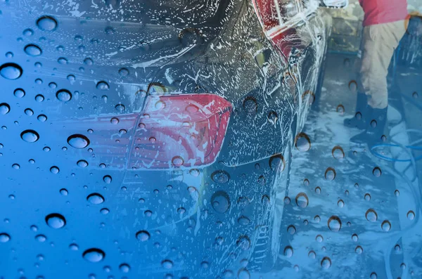 Car wash bubbles — Stock Photo, Image