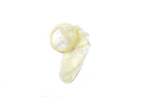 Condom used isolated — Stock Photo, Image