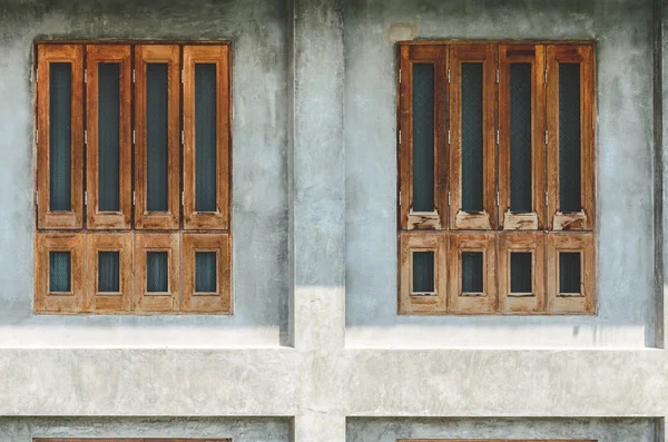 Vintage wooden windows — Stock Photo, Image