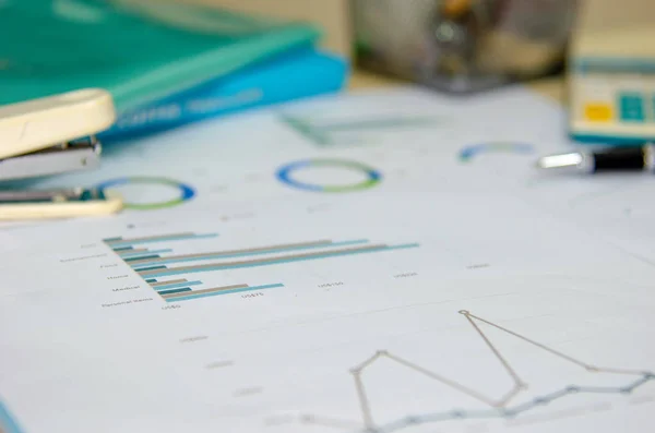 Business graph and chart — Stock Photo, Image