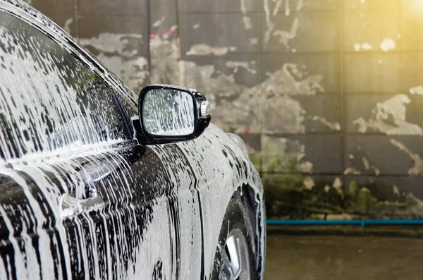 Bulles de lavage de voiture — Photo