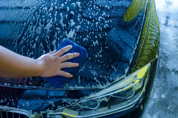 Bulles de lavage de voiture — Photo