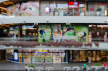 Arka plan bulanık alışveriş merkezi