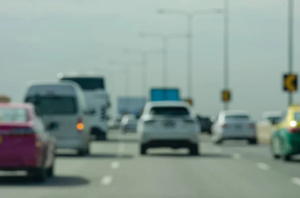 Desenfoque el tráfico en la carretera . — Foto de Stock