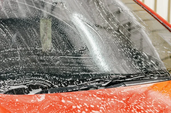 Bulles de lavage de voiture — Photo