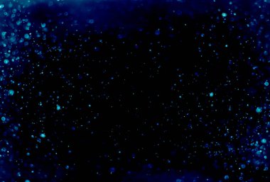 Renkli mavi bokeh efekti. Soyut doku ışığı yumuşak arkaplan.