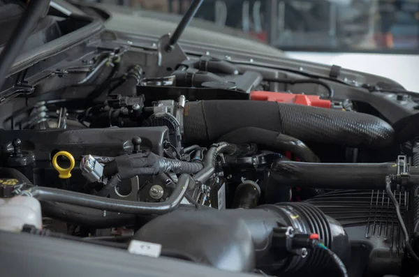 Car Detailing New Car Engine — Stock Photo, Image