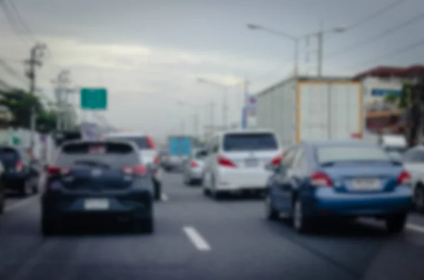 Blurred Background Traffic Jams Roads Rush Hour — Stock Photo, Image