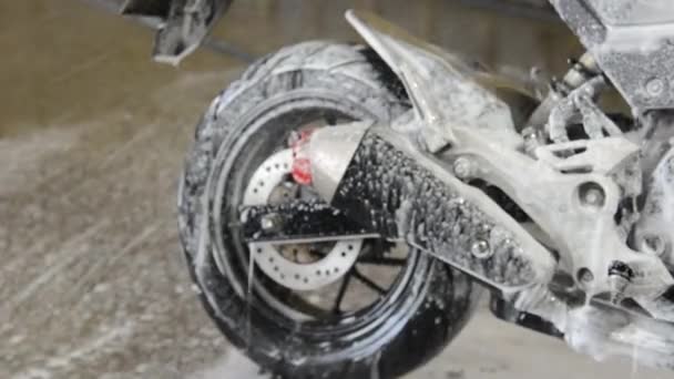 Помийте мотоцикл — стокове відео