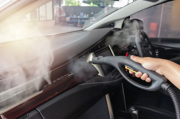 Reinigen Sie Die Luft Auto Dampfwärmesterilisation Der Reinigung Von Luftkanälen — Stockfoto