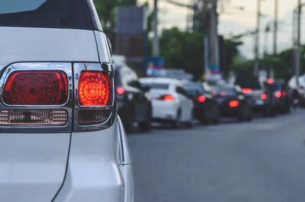 Autosalony Dopravní Zácpy Během Dopravní Špičky — Stock fotografie