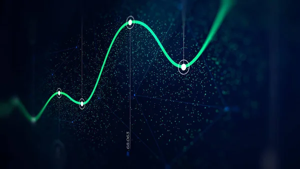 Algoritmos de Big Data tecnologias de visualização infográfico analy — Fotografia de Stock