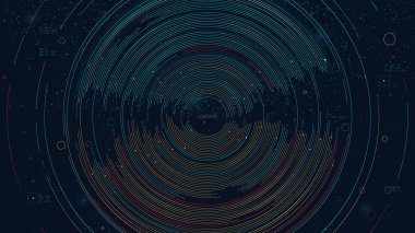 Küresel grafik görselleştirme futuristik kompleks büyük veri, kazmak