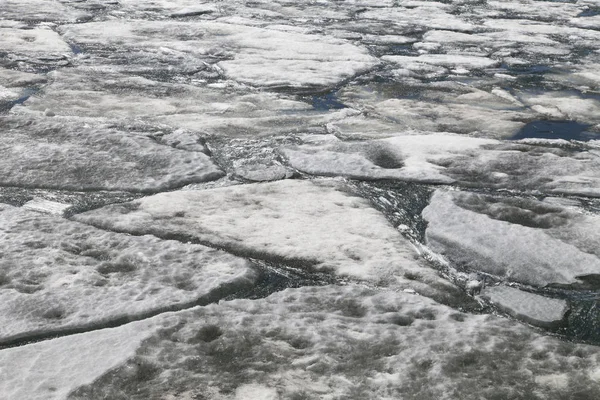 Fiume Aspetta Che Ghiaccio Apra — Foto Stock