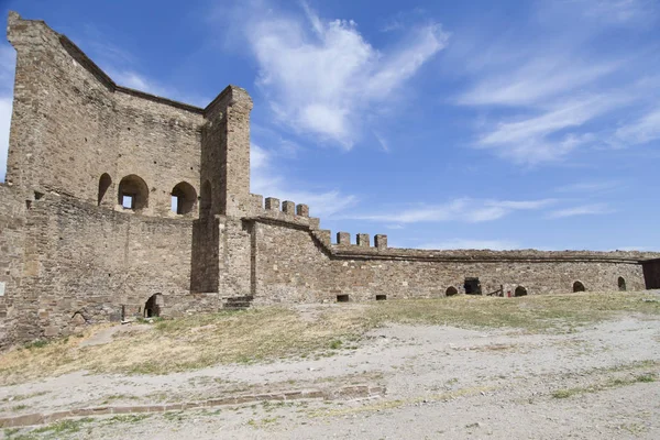 Ancient Medieval Fortress Reminds Former Battles Victories — Stock Photo, Image