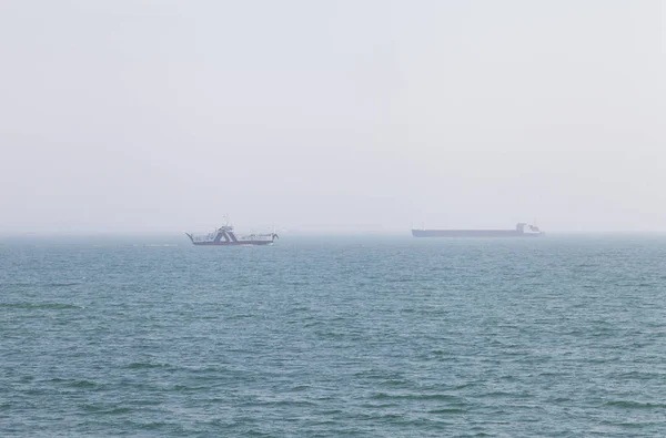 Uitzicht Zee Vanuit Het Schip Zeer Mooie Ongewone — Stockfoto