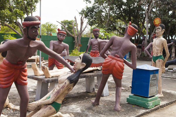 The Buddhist temple stands as a reminder on frailty of real