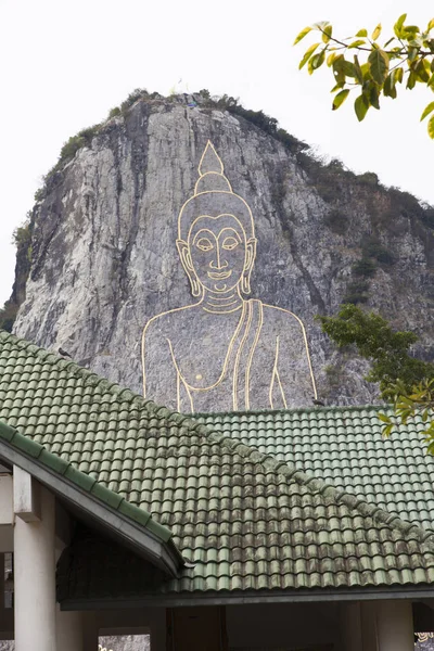 Szent Helyén Buddhisták Nagyon Gyönyörű Szokatlan — Stock Fotó