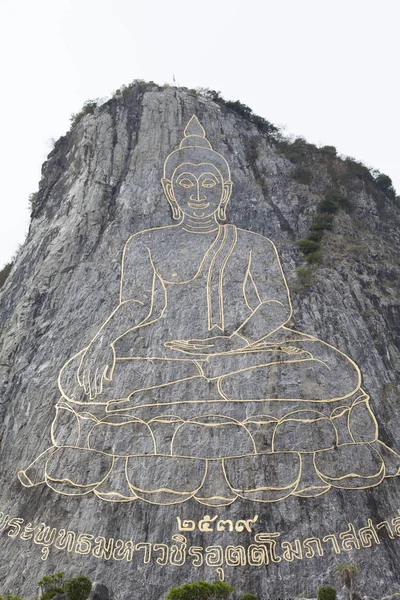 Szent Helyén Buddhisták Nagyon Gyönyörű Szokatlan — Stock Fotó