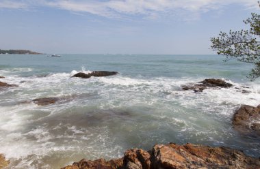 Güzel bir deniz manzarası diğer Güney anımsama çağrıştıran