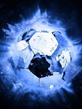 beyaz izole eski sönük futbol topu