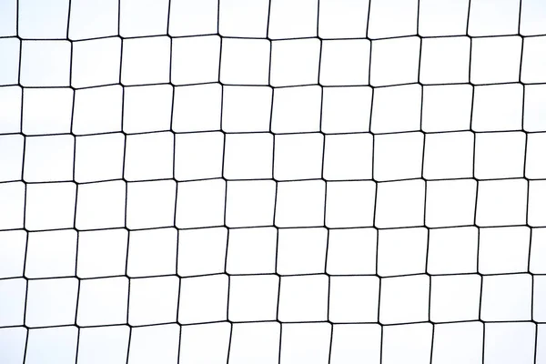Rede de vôlei de praia no fundo branco — Fotografia de Stock