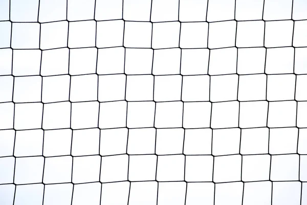 Beach volleyball net on white background Stock Picture