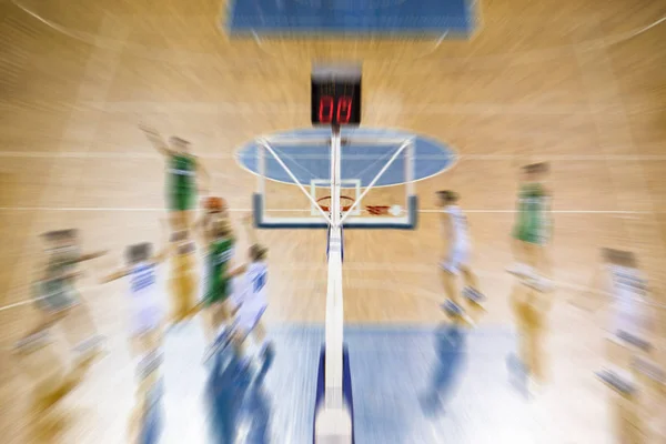 Absract Zoom Dans Jeu Basket Ball Mouvement — Photo