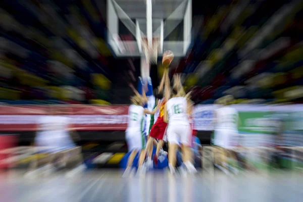 Absract Zoom Moving Basketball Game — Stock Photo, Image