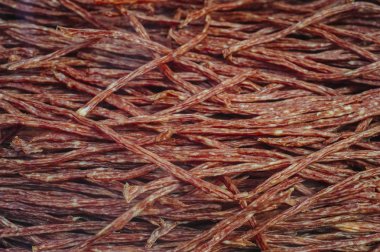 Lezzetli küçük sosis salam doku