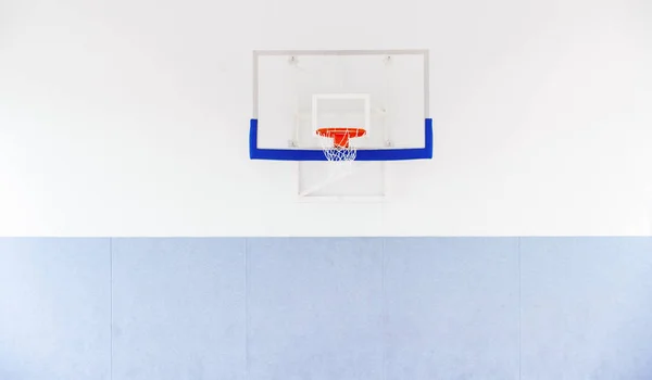 Basketbal Hoepel Kooi Geïsoleerde Grote Backboard Closeup Nieuwe Outdoor Court — Stockfoto